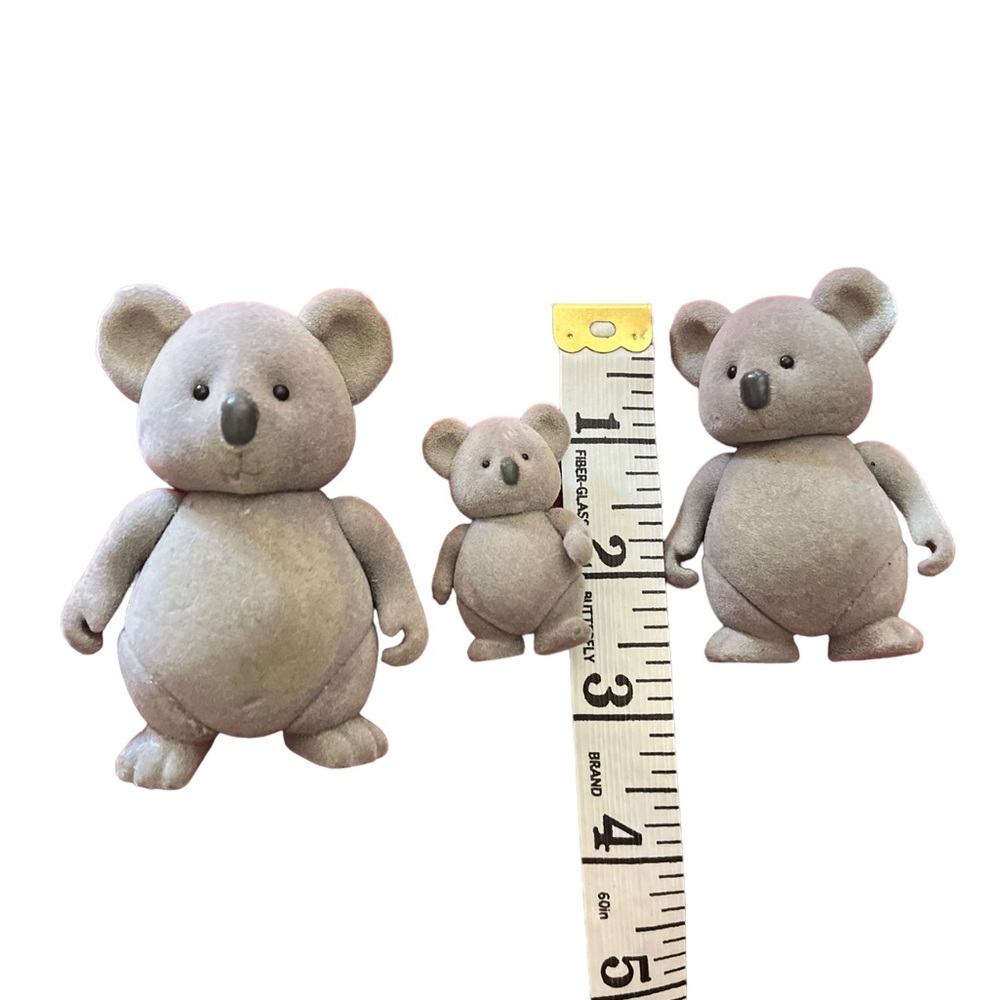 Lil Woodzeez Koala Family Lot 3 Pcs NUDE No Clothes Figures Only
